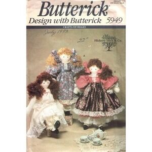 Butterick Sewing Pattern 5949 Gail and Doll 22"